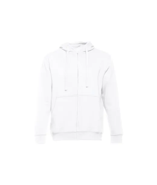 Thc Amsterdam Wh. Miesten Hupullinen Täyspitkä Vetoketjullinen Collegepaita Valkoinen