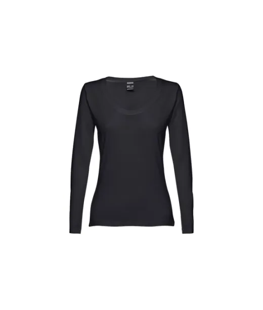 Thc Bucharest Wh Ii. Miesten Pitkähihainen Puuvillainen Tuubipaita Musta