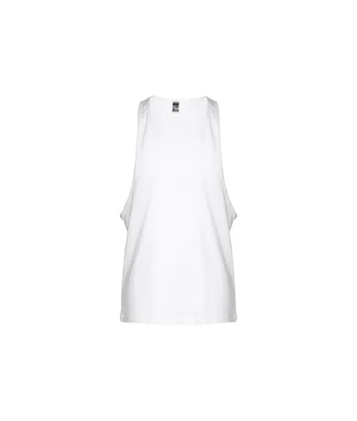 Thc Ibiza Wh. Miesten Jaettujen Hihojen Puuvillainen T-paita, Jossa On Lasketut Kädentiet Valkoinen