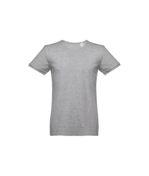 Thc San Marino. Miesten Lyhythihainen Puuvillat-paita Heksakromi Vaaleanharmaa