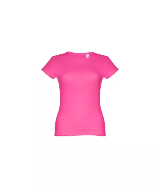 Thc Sofia. Naisten Vyöllä Varustettu Puuvillainen T-paita Pinkki