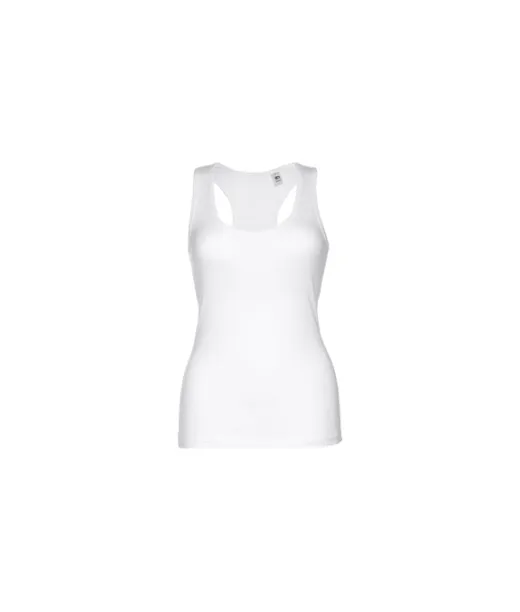 Thc Tirana Wh. Naisten Hihaton Puuvillainen T-paita. Valkoinen Valkoinen