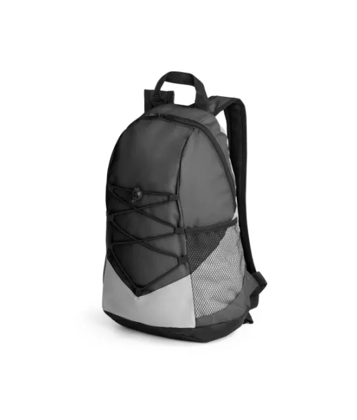 Turim Ii. 600d Kierrätetty Polyesteri-reppu Musta