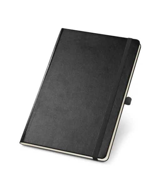 Twain. A5-kokoinen Muistikirja Viivoilla Norsunluunvärisillä Arkeilla Musta