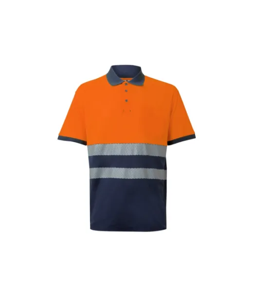 Vl Achelous. Kaksivärinen Piqué-poolopaita (150 G/m²) Lyhyillä Hihoilla, Puuvillaa (55 %) Ja Polyesteriä (45 %)