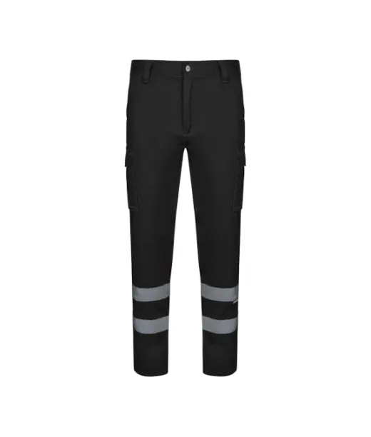 Vl Dionysus. Monitaskuiset Joustavat Housut (240 G/m²), Materiaali Puuvilla (46 %), Eme (38 %) Ja Polyesteri (16 %) Musta