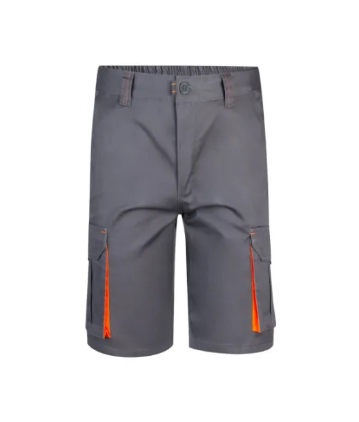 Vl Hemera. Kaksiväriset, Monitaskuiset Joustavat Bermudashortsit (240 G/m²), Materiaali Puuvilla (46 %), Eme (38 %) Ja Polyesteri (16 %)