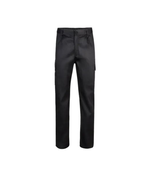 Vl Mabon. Monitaskuiset Twill-housut (200 G/m²), Puuvillaa (35 %) Ja Polyesteriä (65 %) Musta