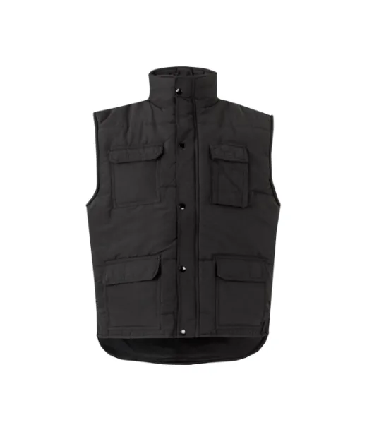 Vl Mefitis. Monitaskuinen Topattu Liivi (220 G/m²), Polyesteriä (100 %) Musta