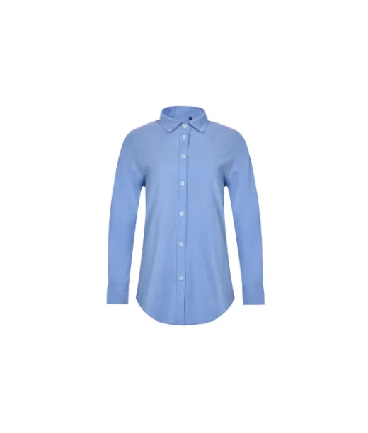 Vl Prithvi Women. Naisten Oxford-paita (180 G/m²) Puuvillasta (50 %), Polyesteristä (45 %) Ja Elastaanista (5 %) Sininen