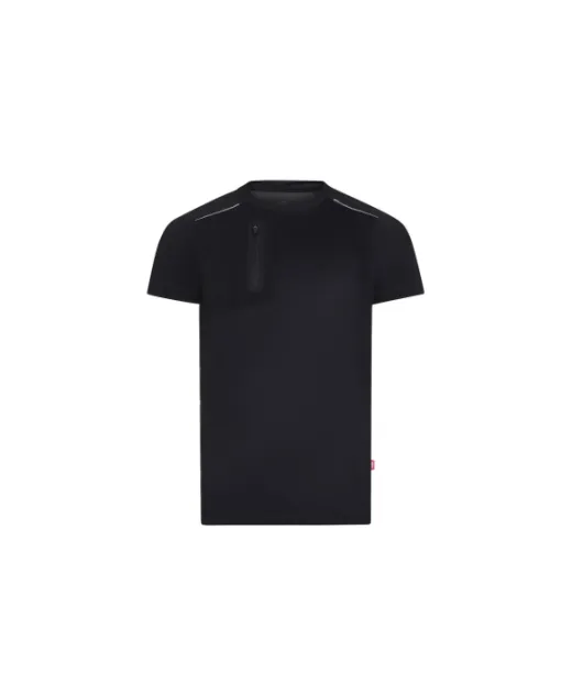 Vl Rhea. Tekninen Vohvelipaita (110 G/m²), Valmistettu 100 % Kierrätetystä Polyesteristä Musta