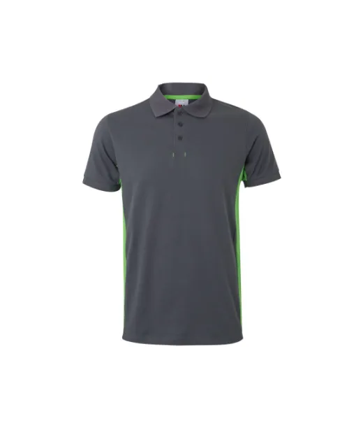 Vl Supay. Two-tone Piqué Polo Shirt (180g/m²), Short Sleeve, In Cotton (60%) And Polyester (40%)