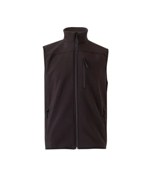 Vl Varuna. Softshell-liivi (280 G/m²), Jossa Polaarivuori, Polyesteriä (94 %) Ja Elastaania (6 %) Musta