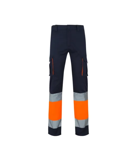 Vl Zeus. Kaksiväriset, Monitaskuiset Joustavat Housut (240 G/m²), Materiaali Puuvilla (46 %), Eme (38 %) Ja Polyesteri (16 %)