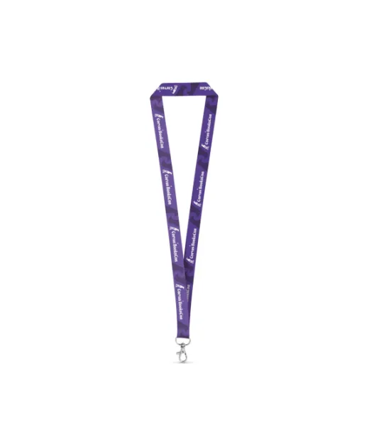 Windsor. Sarja Lanyard Sublimation Long Ii (20 Mm) Kierrätetystä Polyesteristä (100 % Rpet) Ja 20 Mm:n Sulkurenkaalla Valkoinen