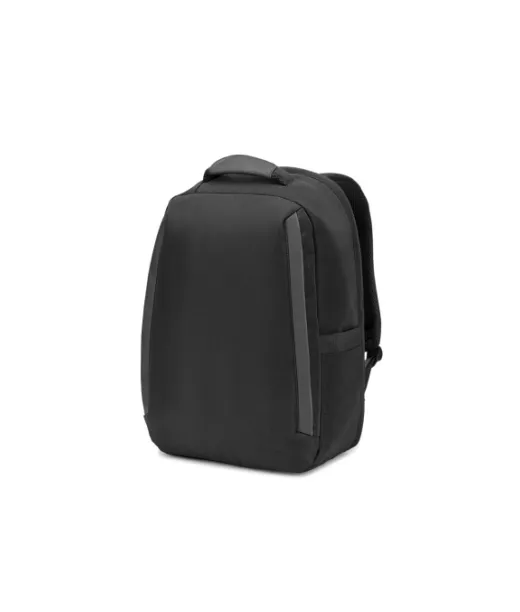 Yangon Bpack. Anti-theft Backpack, In Twill With Water-repellent Coating And High-density 600d Recycled Polyester, For 17'3" Laptop Musta