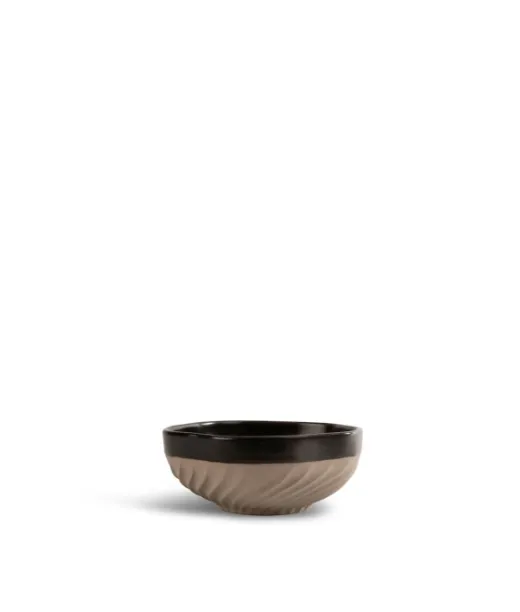 Byon Swirl Kulho, Musta/beige