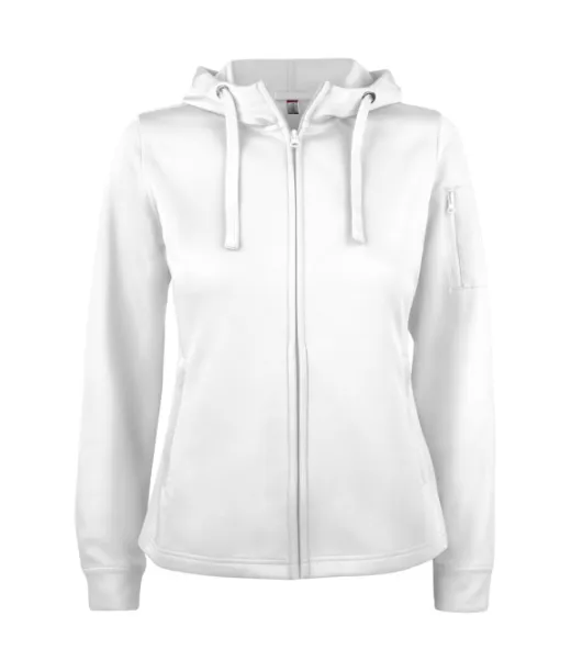 Clique Basic Active Hoody Full Zip Women Valkoinen