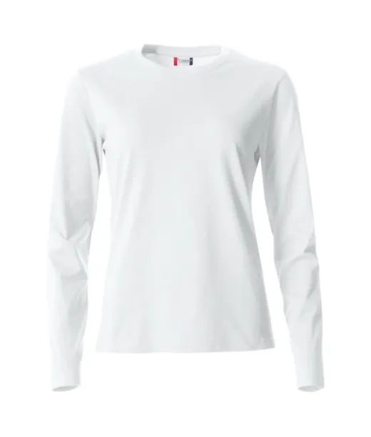 Clique Basic-t L/s Women Valkoinen