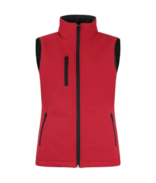Clique Padded Softshell Vest Women Punainen