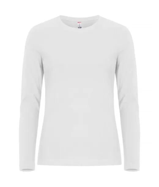 Clique Premium Fashion-t L/s Women Valkoinen