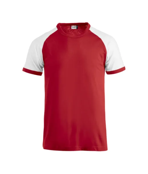 Clique Raglan-t Punainen / Valkoinen