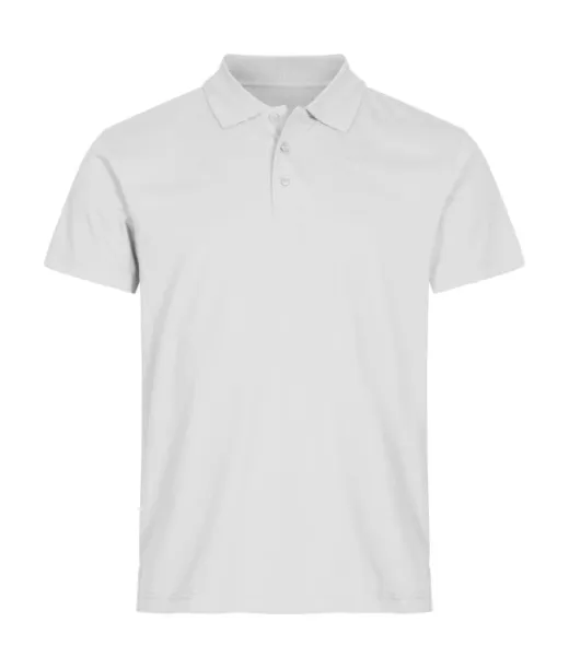 Clique Single Jersey Polo Valkoinen