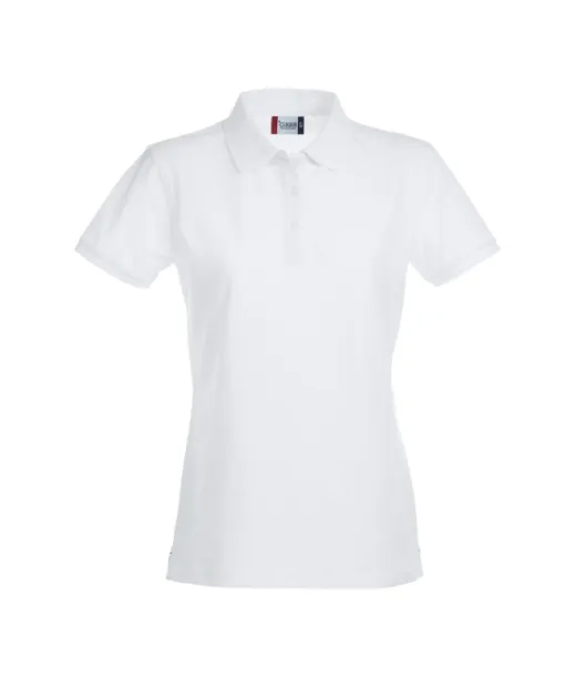 Clique Stretch Premium Polo Women Valkoinen