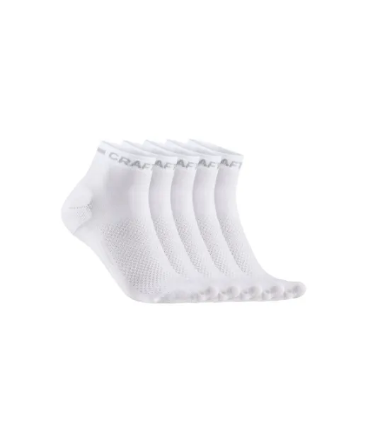 Craft Active Mid Sock 5-pack Valkoinen