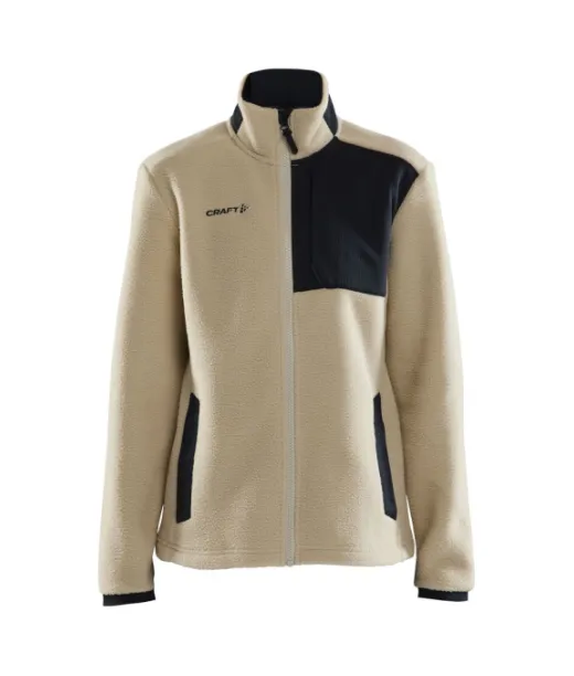 Craft Adv Explore Pile Fleece Jacket W Ecru/black