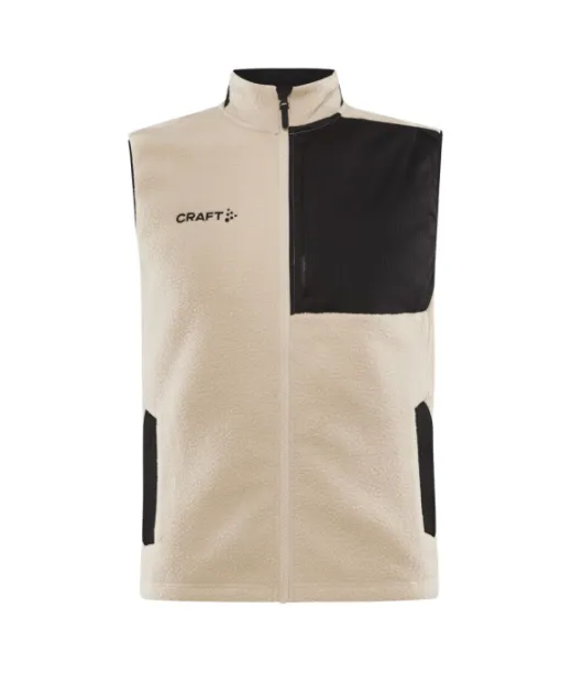 Craft Adv Explore Pile Fleece Vest M Ecru/black