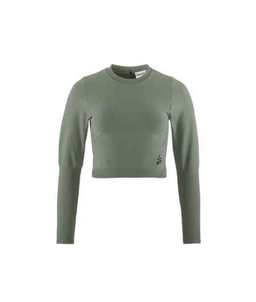 Craft Adv Tone Seamless Cropped Ls Top W