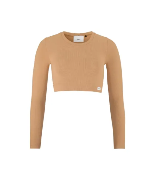 Craft Collective Rib Cropped Ls Top W