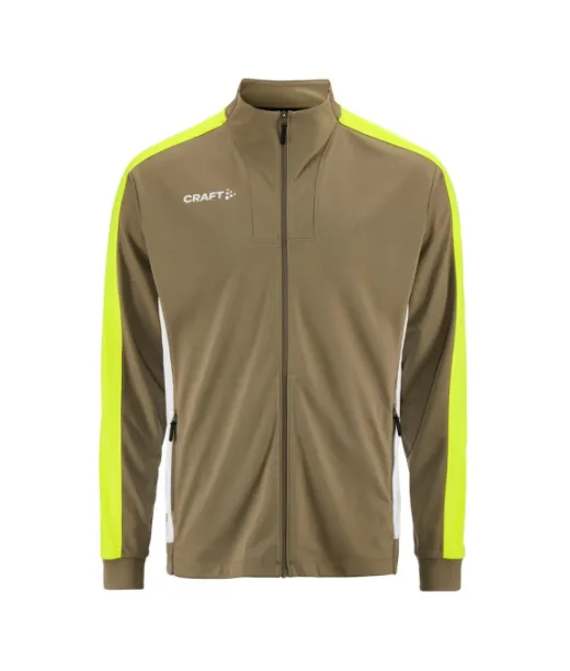 Craft Evolve 2.0 Contrast Full Zip Jacket M Raw / Contrast Yellow