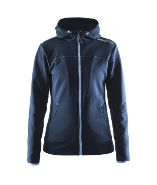 Craft Leisure Full Zip Hood W Tummansininen