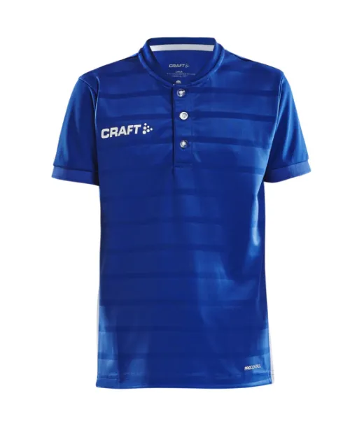 Craft Pro Control Button Jersey Jr Club Cobolt / White