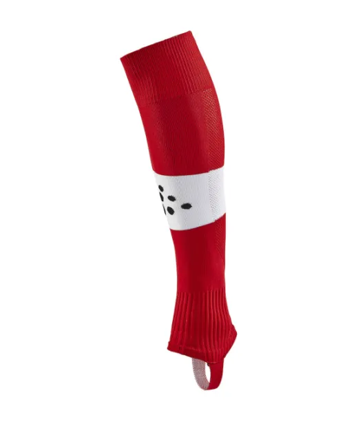 Craft Pro Control Stripe W-o Foot Socks Jr Punainen/valkoinen