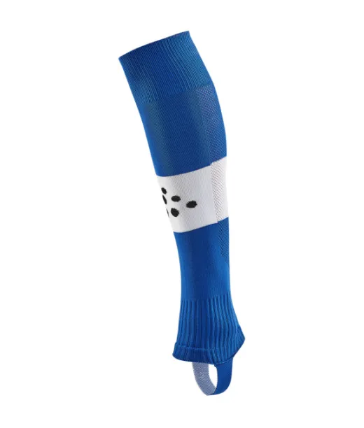 Craft Pro Control Stripe W-o Foot Socks Senior Club Cobolt / White