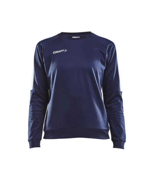 Craft Progress R-neck Sweater W Navy / Valkoinen
