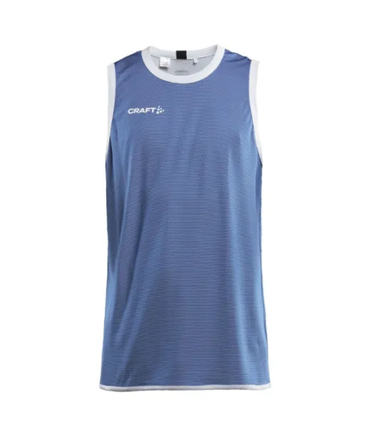 Craft Progress Reversible Basket Singlet M Club Cobolt / White