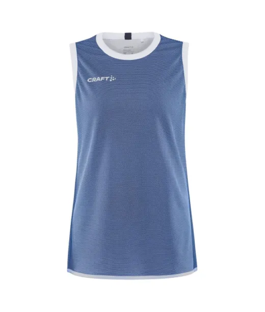 Craft Progress Reversible Basket Singlet W Club Cobolt / White