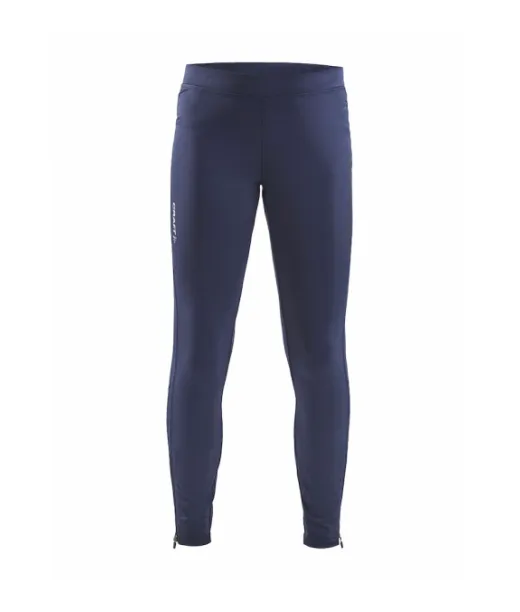 Craft Rush Zip Tights  Jr Navy