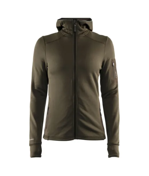 Craft Trict Polartec Hood W Tumma Oliivinvihreä