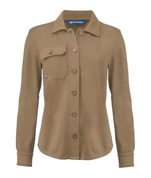 Cutter & Buck Advantage Leisure Shirt Ladies Khakin Vihreä