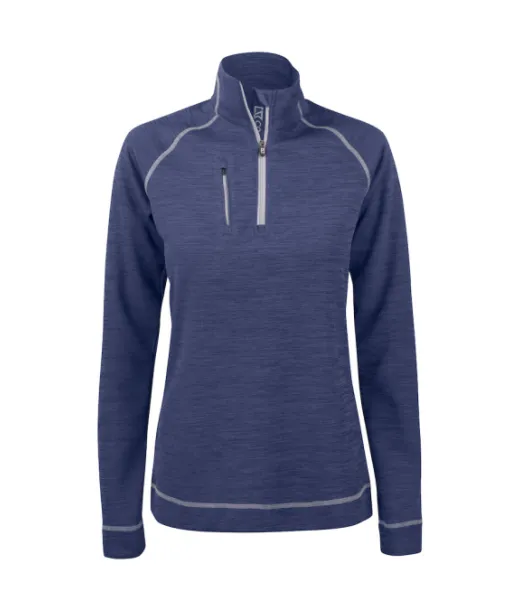 Cutter & Buck Chambers Half Zip Ladies Meleerattu Denim