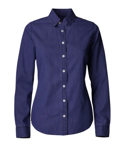 Cutter & Buck Ellensburg Denim Shirt Ladies Tumma Indigo