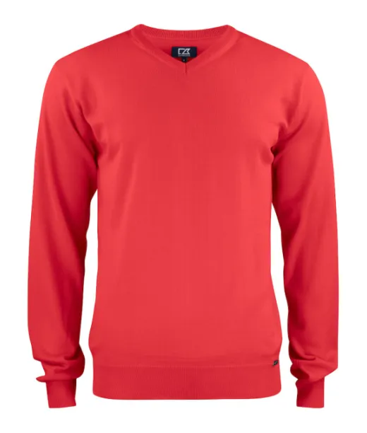 Cutter & Buck Everett V-neck Men Kirkkaanpunainen