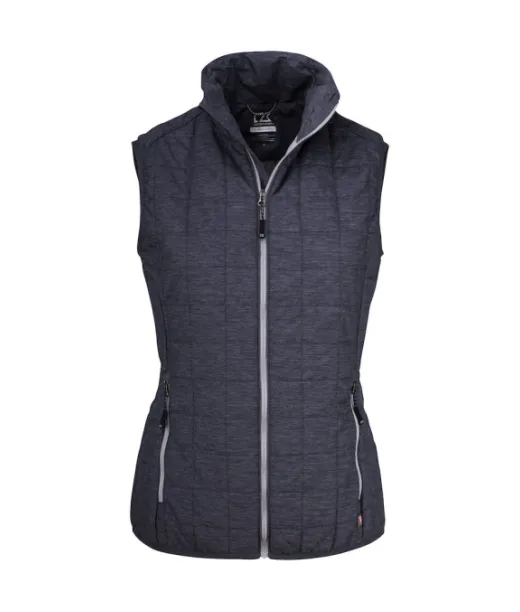 Cutter & Buck Rainier Vest Ladies' Meleerattu Antrasiitti/sininen