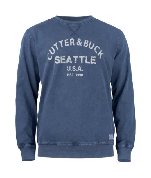 Cutter & Buck Thorp Denim Crew Denim Sininen