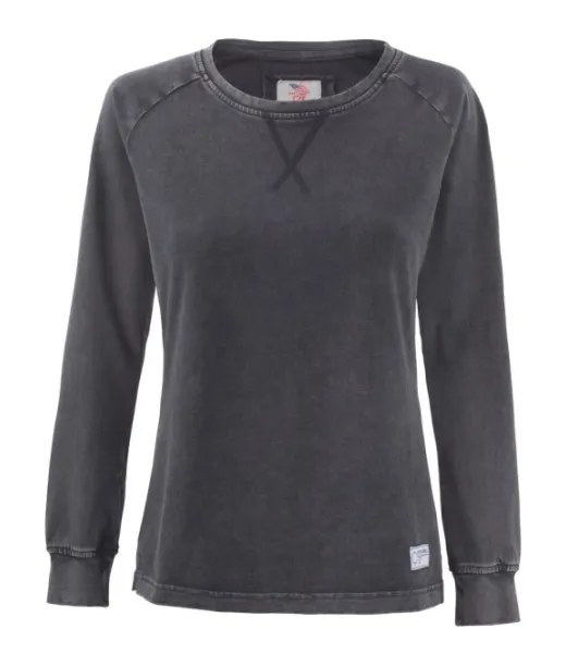 Cutter & Buck Thorp Denim Crew Ladies Denim Musta